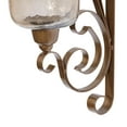 thumbnail image 4 of DecMode Brown Metal Scroll Wall Sconce, 4 of 9