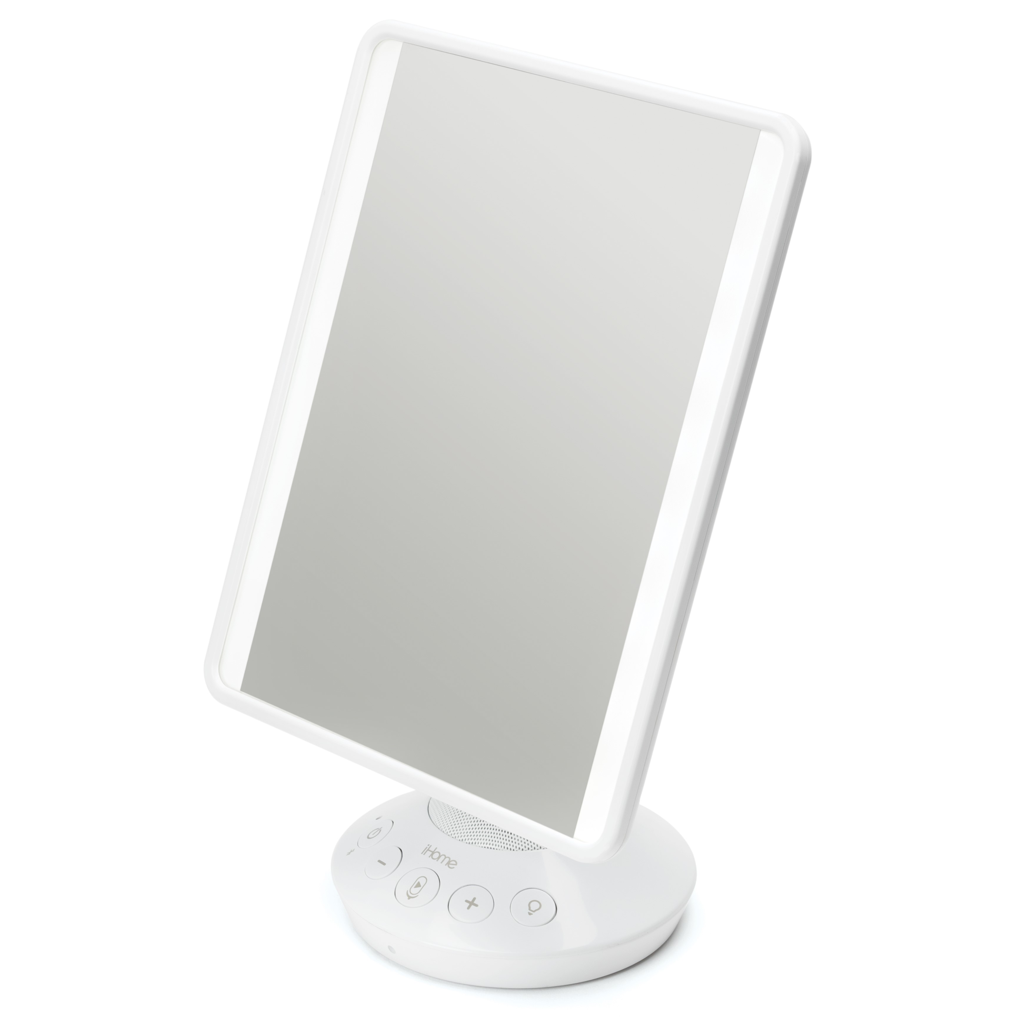 iHome Mirror with Bluetooth Audio, LED Lighting, Bonus 10x Magnification, USB Charging, 7" x 9" - image 7 of 12