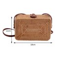 thumbnail image 2 of Handwoven Crossbody Bag Adjustable Women Handbags for Daily Leisure (Square), 2 of 10