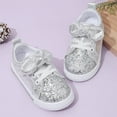 thumbnail image 5 of Quealent Toddler Girls Sneakers Little Girls Running Sports Shoes(Toddler/Little Kids) Silver for Size 7, 5 of 6