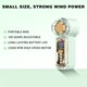 thumbnail image 5 of Ventilador portátil de mano de alta velocidad con luz nocturna, mini turbina transparente, recargable por USB, compacto para exteriores, camping y viajes., 5 of 7