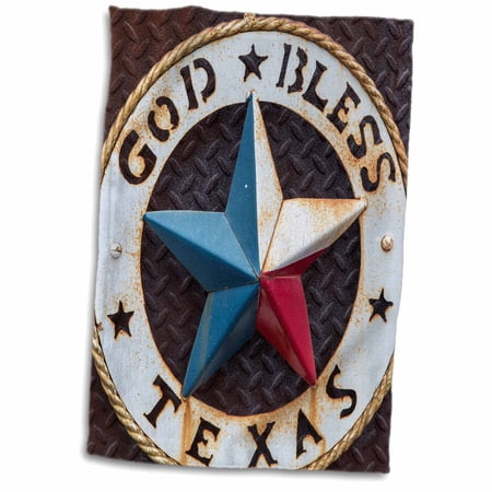 3dRose, Lone star of Texas emblem, Austin, Texas, USA, 15x22 Hand Towel