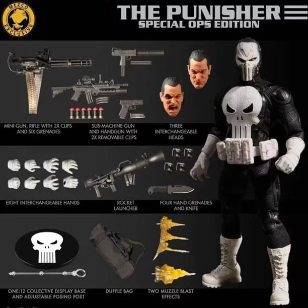 Figuras de acción móviles de the Punisher Delux, juguetes de modelos de articulaciones BJD, versión Delux