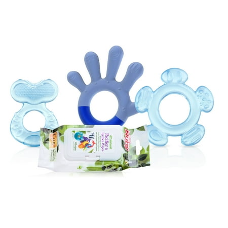 Nûby Softees 100% Silicone Teether, 3M+