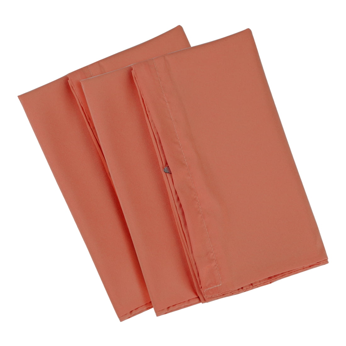 Unique Bargains 2-Piece 1800D Microfiber Solid Pillowcases Orange King