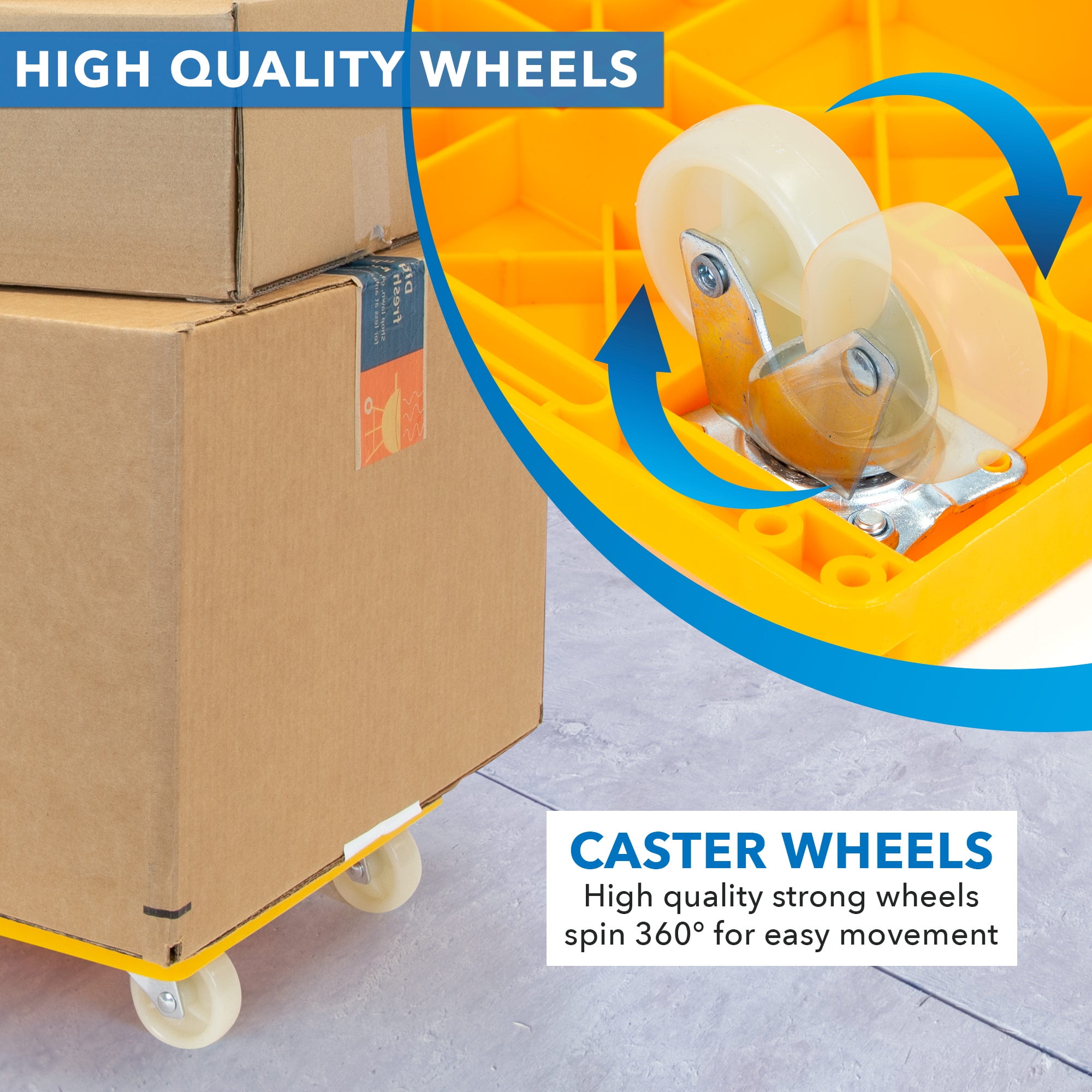 Mount-it! Small Platform Furniture Cart Dolly , 220 lbs Capacity