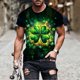 thumbnail image 5 of Ceisia Men's Slim Fit Short Sleeve T-Shirt St. Patrick's Day Themed Print Clover Spring Summer Shirt Gift, 5 of 8