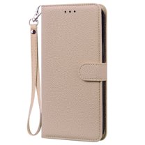 Dteck Wallet case for Samsung Galaxy A52 4G/5G,  PU Leather Wallet case with Handstrap Kickstand Card Slots Magnetic Shockproof Flip Case For Samsung Galaxy A52,Beige