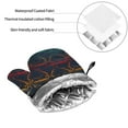thumbnail image 6 of Daiia Cartoon Sharks Pattern Oven Mitts and Pot Holders 4 pcs Set,High Heat Resistant 500 Degree Extra Thicken Long Kitchen Cotton Oven Glove, 6 of 6
