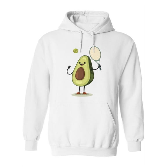 Avocado Playing Tennis Hoodie Women -Image by Shutterstock, Female x-Large