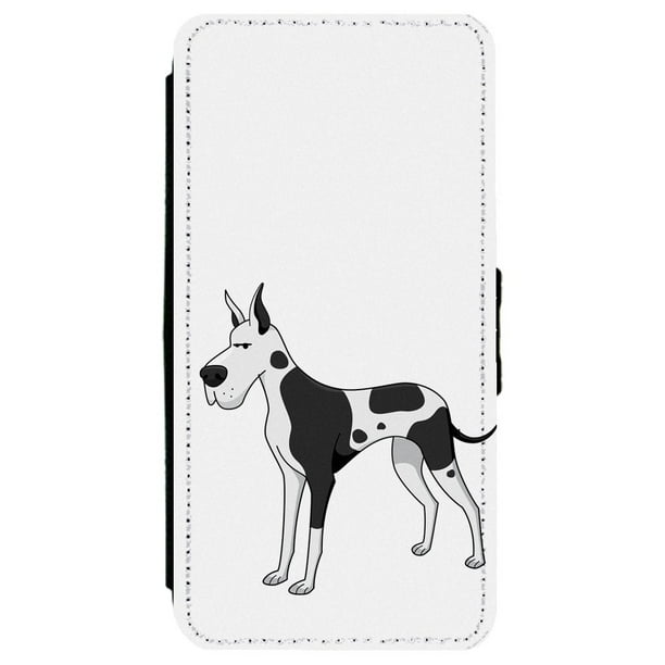 Great Dane Dog Puppy Cartoon Drawing Apple iPhone 6 Plus / 6S Plus ( inch) Leather Flip Phone Case Great Dane Dog Puppy Cartoon Drawing Apple iPhone 6 Plus / 6S Plus ( inch) Leather Flip Phone Case