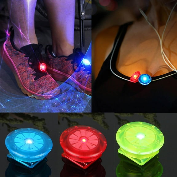 2pc Outdoor Night Running Clip Light Luminous Shoe Clip Night Sports LED Light
