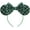 Green, variant on CLGIFT Christmas mouse Ears headband  pick your color   Holiday mouse Ears  Christmas white mouse Ears