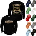 thumbnail image 5 of Men's Hello Darkness My Old Friend Long Sleeve Graphic Shirt Casual Crewneck Pullover Top, 5 of 5