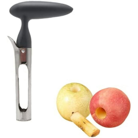 Premium Apple Corer Tool Stainless Steel Apple Pear Fruit Core Remover Apple Corer Easy to Use for Home & Kitchen Gadgets with Sharp Serrated Blade