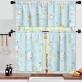 thumbnail image 3 of LALILO Kitchen Curtains and Valances Set of 3 36" Bear Window Treatment Tiers for Window Decor, 3 of 5