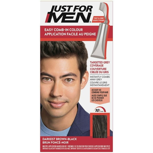 Just For Men Easy Comb-In Darkest-Brown Black A-50, 1 Piece