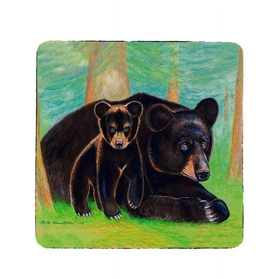 Betsy Drake CT219 Bear Cub Coaster - Set of 4