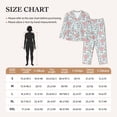 thumbnail image 3 of KLL Cute Rabbit And Heart Print Women's Long Sleeve Pajamas with Pants Sleepwear Loungewear 2 Set-XX-Large, 3 of 7