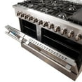 thumbnail image 2 of FORNO Premium 3-Piece Kitchen Bundle - FORNO Galiano 48" Freestanding Dual Fuel Range, FORNO Rizzuto 60" W. Dual Combo Convertible Refrigerator, FORNO 48" Wall Mount Range Hood, 2 of 10