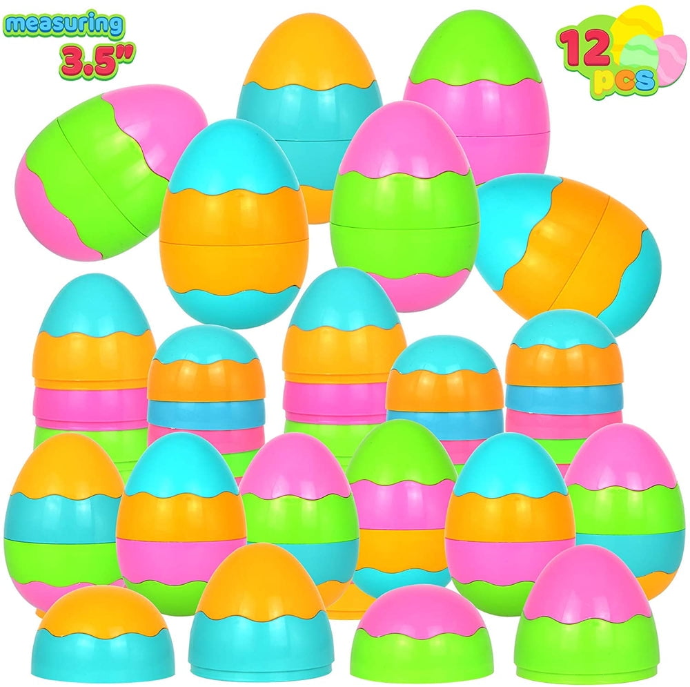 Fillable Easter Eggs Coloured Plastic Surprise Egg Kids Easter Coloured Egg Hunt 