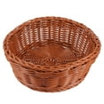 thumbnail image 4 of Shisuyan 1Pc Natural Weaving Rattan Basket Home Tabletop Basket Snack Food Container, 4 of 8