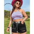 thumbnail image 2 of Zhengup Women Concho Chain Belt Metal Link Western Cowgirl Turquoise Chain Belt for Dress, 2 of 7