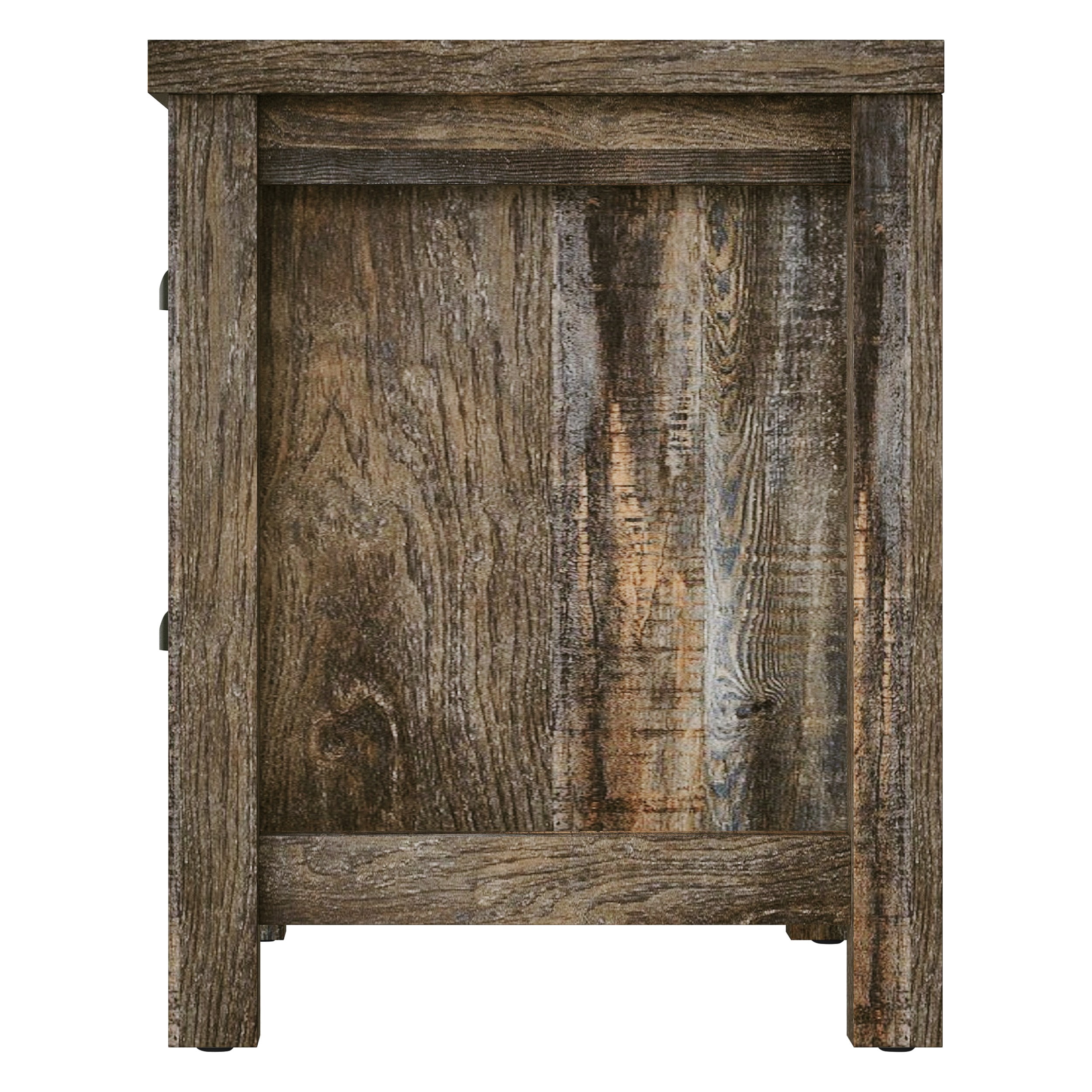 Home Design Racine 2 Drawer Nightstand, Brown Oak