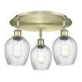 thumbnail image 4 of Innovations Lighting - Salina - 3 Light Flush Mount In Industrial Style-9.5, 4 of 5