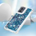 thumbnail image 5 of Case for Motorola Moto Edge 5G 2024 Case Glitter Liquid Cute Clear Phone Case Floating Quicksand Shockproof Protective Bumper Women Girls Cover for Moto Edge 5G 2024 Love Blue YB, 5 of 14