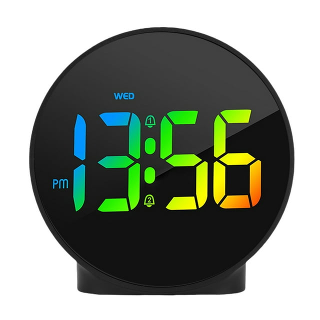 Reloj Digital LED De Dormitorio, Reloj Digital LED Visualización Colorida Inteligente Para La Cama