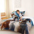 thumbnail image 4 of Homewish Labrador Dachshund Cat Queen Comforter Set,Hawaii Beach Comforter Sets Queen,Cream,3pcs,1 Comforter and 2 Pillowcases, 4 of 7