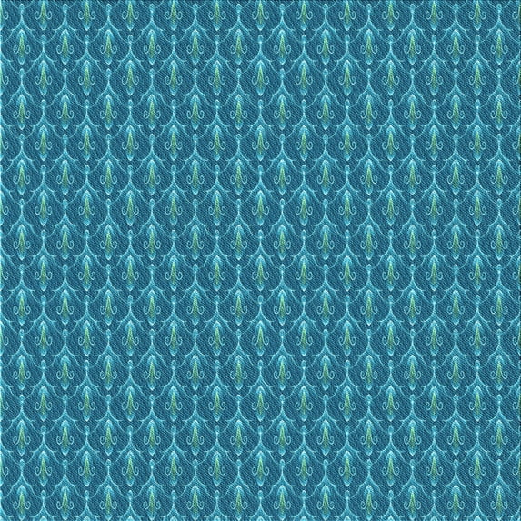 Ahgly Company Machine Washable Indoor Square Transitional Blue Area Rugs, 6' Square