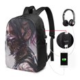 thumbnail image 2 of Mortal Kombat Laptop Backpack, Daypack Backpack For Work College, Extra Large Travel Backpack, Computer Backpack With Usb Port, 17x12x6.5 Inch Book Bag, 2 of 9