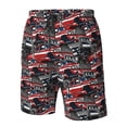 thumbnail image 4 of Balery Red And Blue Cars Traje de Baño Estilo Hawaiano para Hombre, Shorts de Secado Rápido con Bolsillos-X-Large, 4 of 6