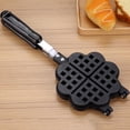 thumbnail image 2 of Fdit Heart Shape Household Kitchen Gas Non-Stick Waffle Maker Pan Mould Mold Press Plate Baking Tool,Waffle Baking Mold, Waffle Maker, 2 of 8