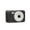 Black (White Lens), variant on Portable Thumb Camera: One-Click Zoom, Retro Style with Fill Light, Instant Preview & Strap. 32GB or No Card Option.