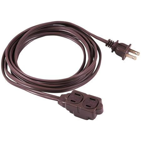 GE 15ft. 3-Outlet Polarized Extension Cord, Brown &ndash; 51957