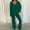 Army Green, variant on BONIXOOM Family Christmas Pajamas Womens Christmas Pajamas Sleepwear None Long Sleeve Solid Sleepwear Sets Khaki XXXL