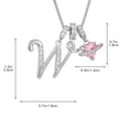 thumbnail image 2 of DAMAI Sliver 3-Layering Initial A-Z Letter Pendant Necklaces, 26 Letters and Hearts Pendant, Personalized Heart Dainty Birthday Necklace Gifts for Women, 2 of 5