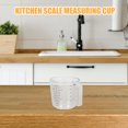 thumbnail image 4 of COMPUKAS 4Pcs Household Measuring Cup 600ml PS Transparent Wear-resistant, 4 of 7