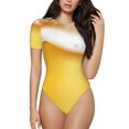 thumbnail image 2 of Picia Golden Beer Womens One Piece Swimsuits Modest Tummy Control Bathing Suits Lace Up Slimming Swim Suit-Large, 2 of 9