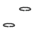 thumbnail image 2 of Guardoinrt Fashionable And Comfortable Beaded Bracelets. Easy Matching For Any Style Exquisite Appearance Stone Beads Bracelets volcanic stone 2Set, 2 of 6