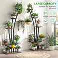 thumbnail image 5 of Tribesigns 23.62" x 11.81" x 59.84" 6-Tier Black Metal Indoor Plant Stand (2 Count), 5 of 6
