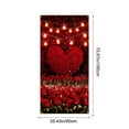 thumbnail image 3 of Uxgjfwu Valentines Day Door Curtain, Decorative Hanging Fabric Door Cover with Holiday Pattern, Seasonal Wall Decor for Living Room, Bedroom, Party, Festival Celebration, 3 of 6