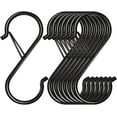 thumbnail image 1 of Ganchos multiusos para ahorrar espacio, ganchos de acero de metal en forma de S recubiertos con pintura antioxidante, soluciones para colgar de usos múltiples para cocina, armario, baño, jardín (8, 1 of 7