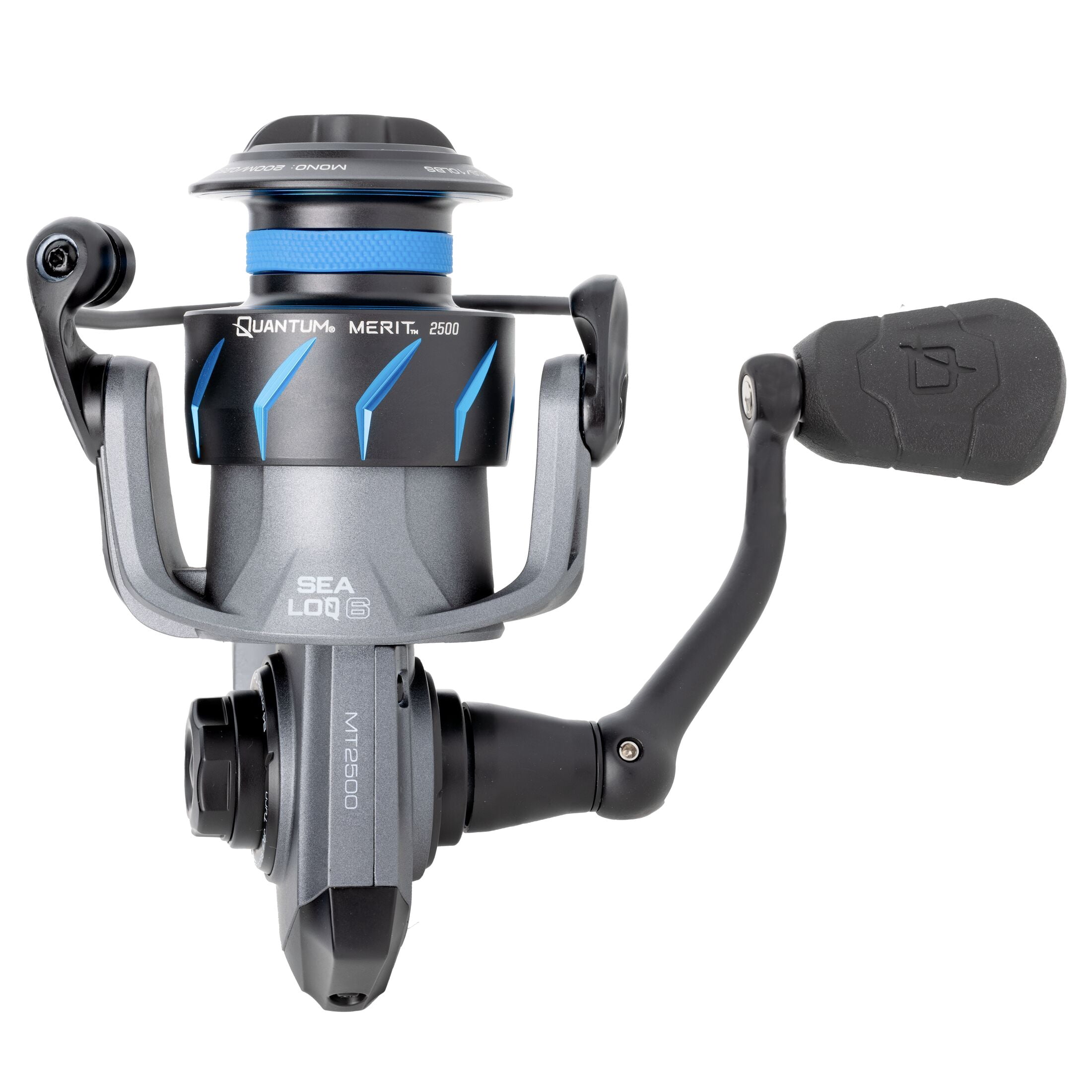 Quantum Merit Spinning Fishing Reel, Size 2500, 6.2:1 Gear Ratio, 4+1 Bearings
