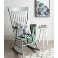 thumbnail image 4 of Kate and Laurel Como Decorative Alpaca Print Square Throw Pillow Cover, 18x18, White, 4 of 6