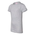 thumbnail image 2 of LAT Girls' 100% Cotton Fine Jersey Crew Neck Short Sleeve T-Shirt, Heather, X-Small, 2 of 4