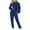 Blue, variant on Women Long Sleeve Sweatsuits Sports Set Round-Neck Blouses Shirts Sets Ladies Casual 2 Piece Outfits Long Sleeve Loose Tops Long Pants Sets Sweatshirts Suit Sweatshirts Tracksuits Suit